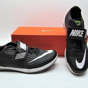 Nike Zoom HJ High Jump Elite Metal Spikes 806561 017 Black Track Shoes Mens 10